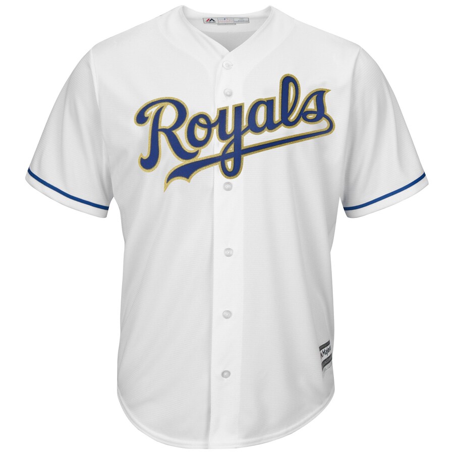 Alternative view of Salvador Perez Kansas City Royals Majestic 2017 Home Cool Base Replica Jersey - White