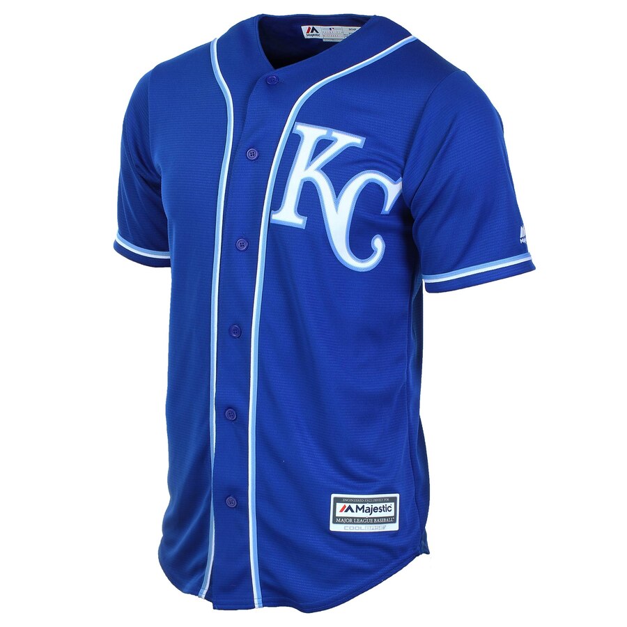 Alternative view of Salvador Perez Kansas City Royals Majestic Cool Base Player Jersey - Royal