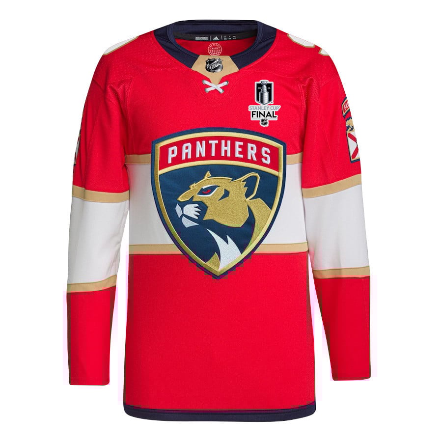 Alternative view of Sam Bennett 9 Florida Panthers 2024 STANLEY CUP Final Home Breakaway Jersey - Men, Red - JS454 
