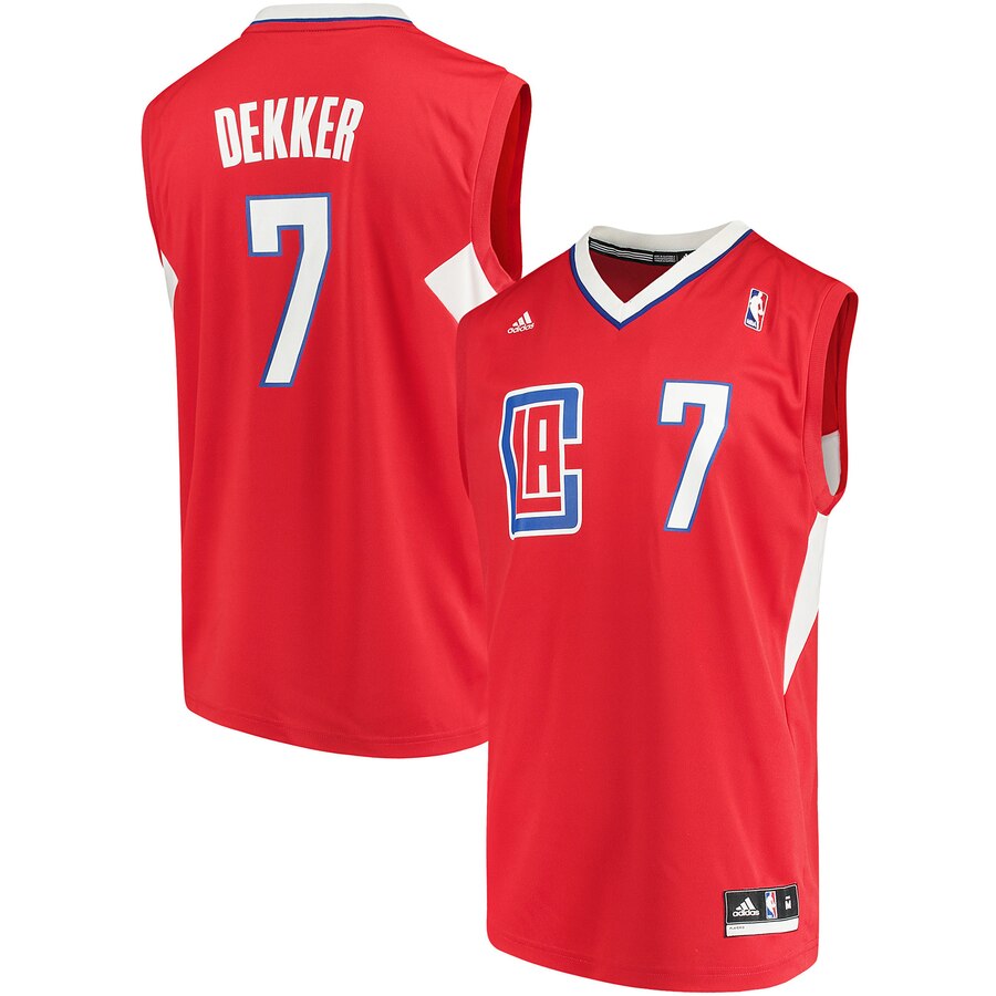 Sam Dekker La Clippers Adidas Road Replica Jersey - Red