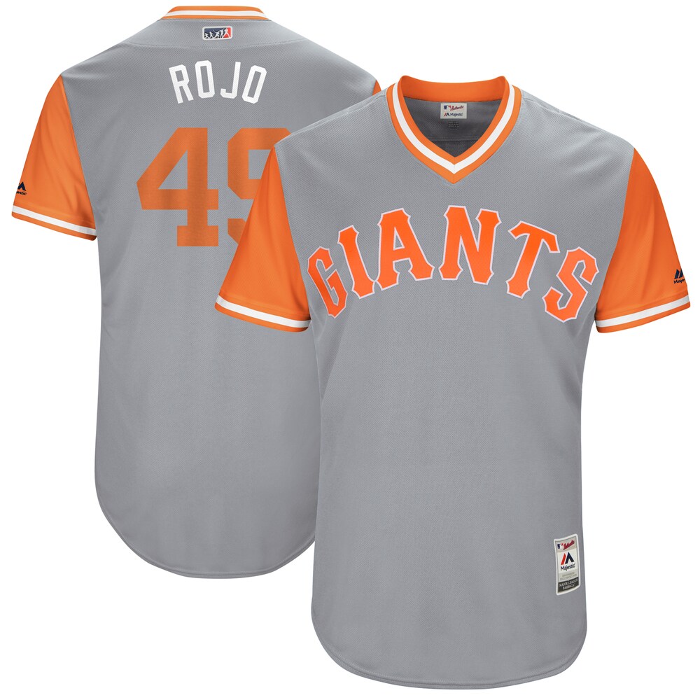 Sam Dyson "rojo" San Francisco Giants Majestic 2017 Players Weekend Jersey - Gray
