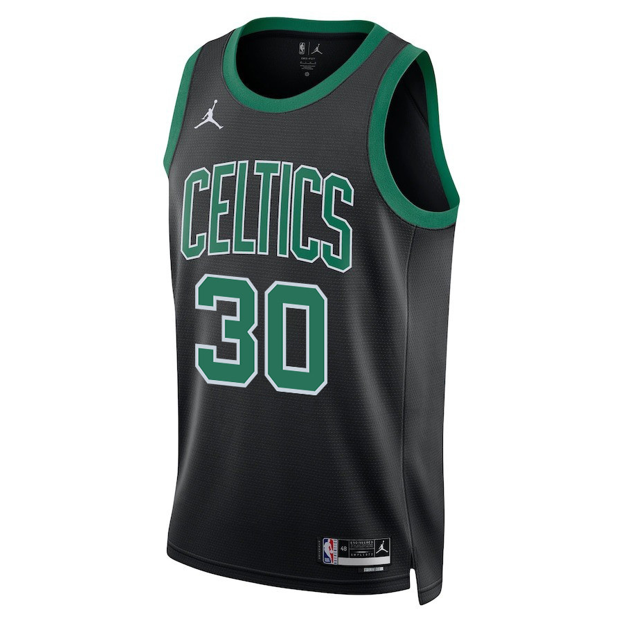 Alternative view of Sam Hauser 30 Boston Celtics 2024 FINALS CHAMPIONS Swingman Jersey - Statement Edition - Black - JS133