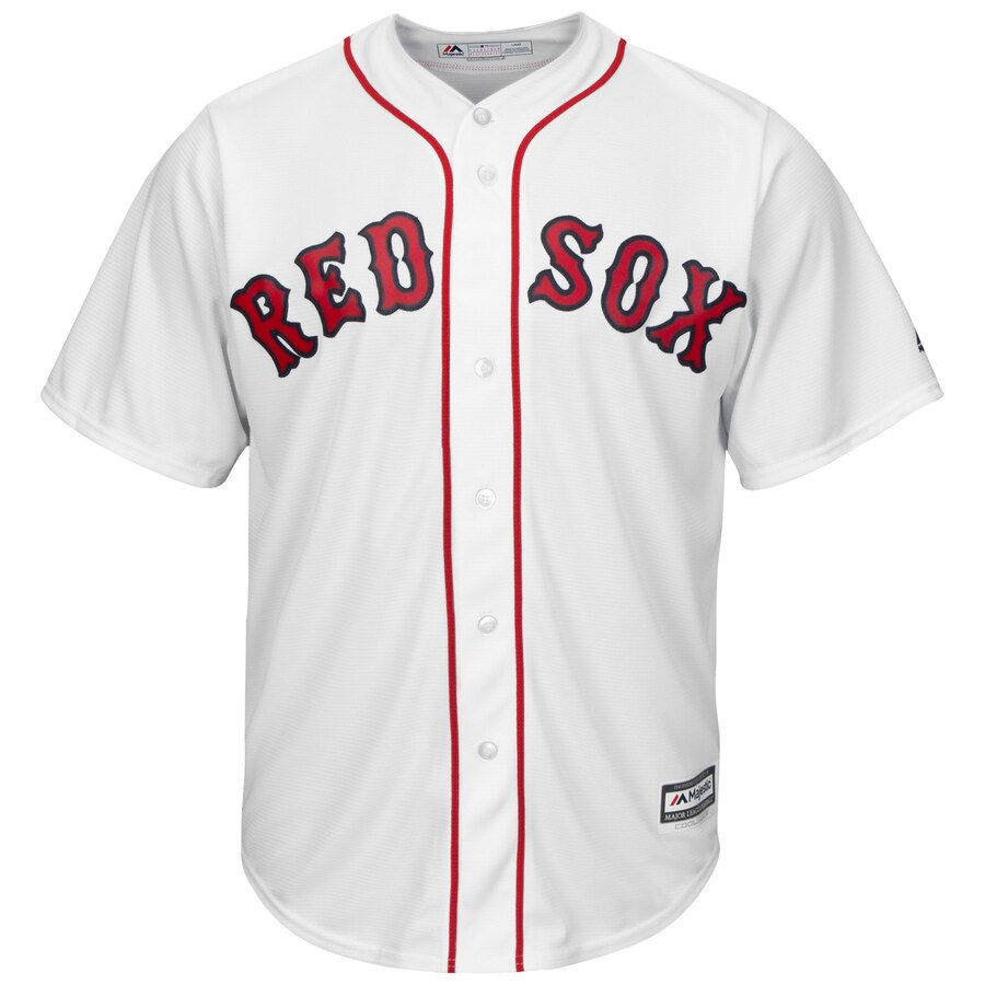 Alternative view of Sam Travis Boston Red Sox Majestic Home Cool Base Replica Player Jersey - White