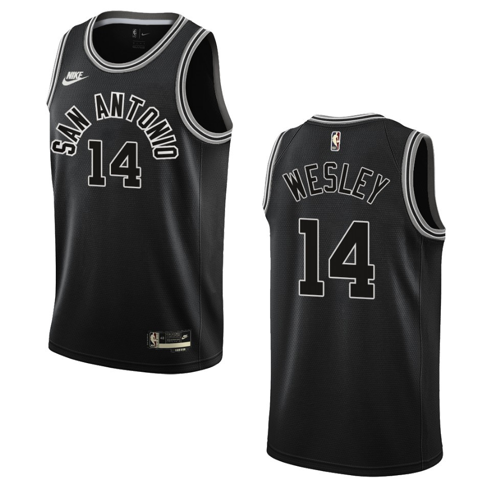 San Antonio Spurs 2022-23 Classic Edition Blake Wesley Black Jersey 50th Season