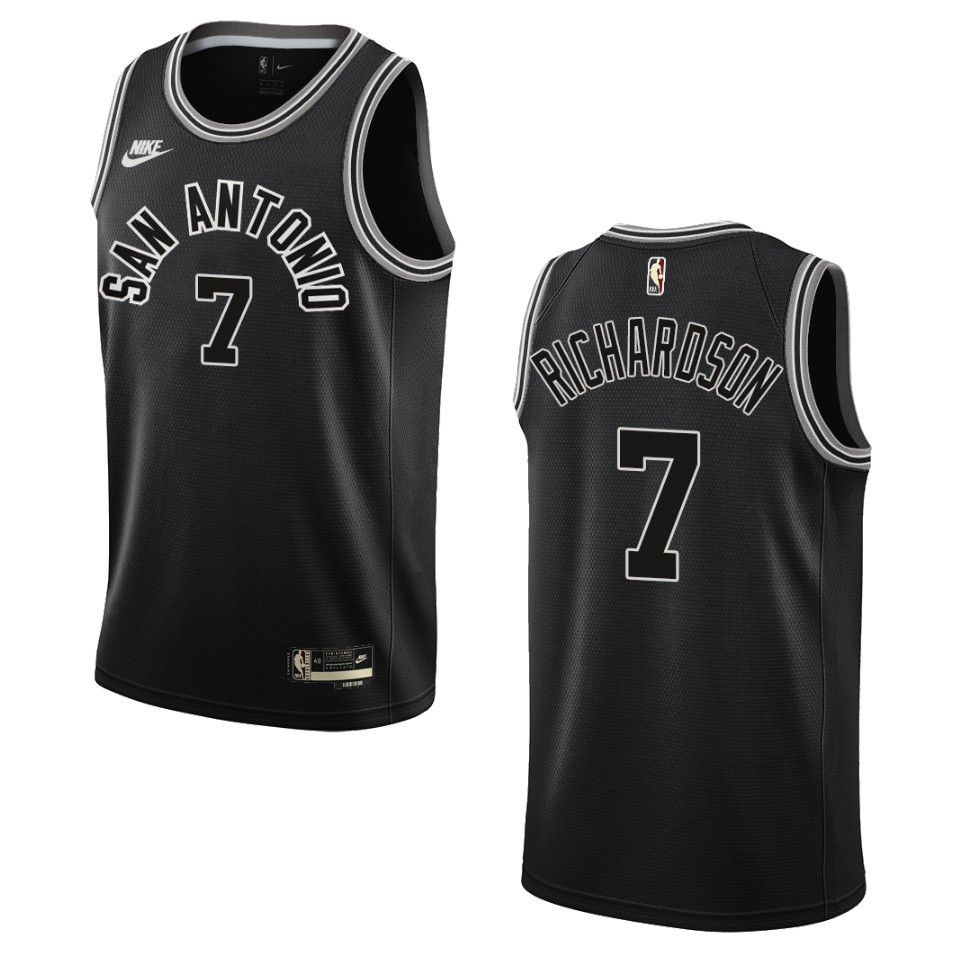 San Antonio Spurs 2022-23 Classic Edition Josh Richardson Black Jersey 50th Season