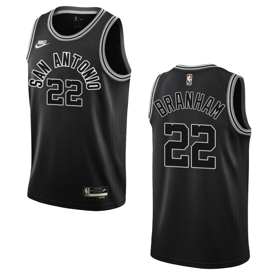 San Antonio Spurs 2022-23 Classic Edition Malaki Branham Black Jersey 50th Season