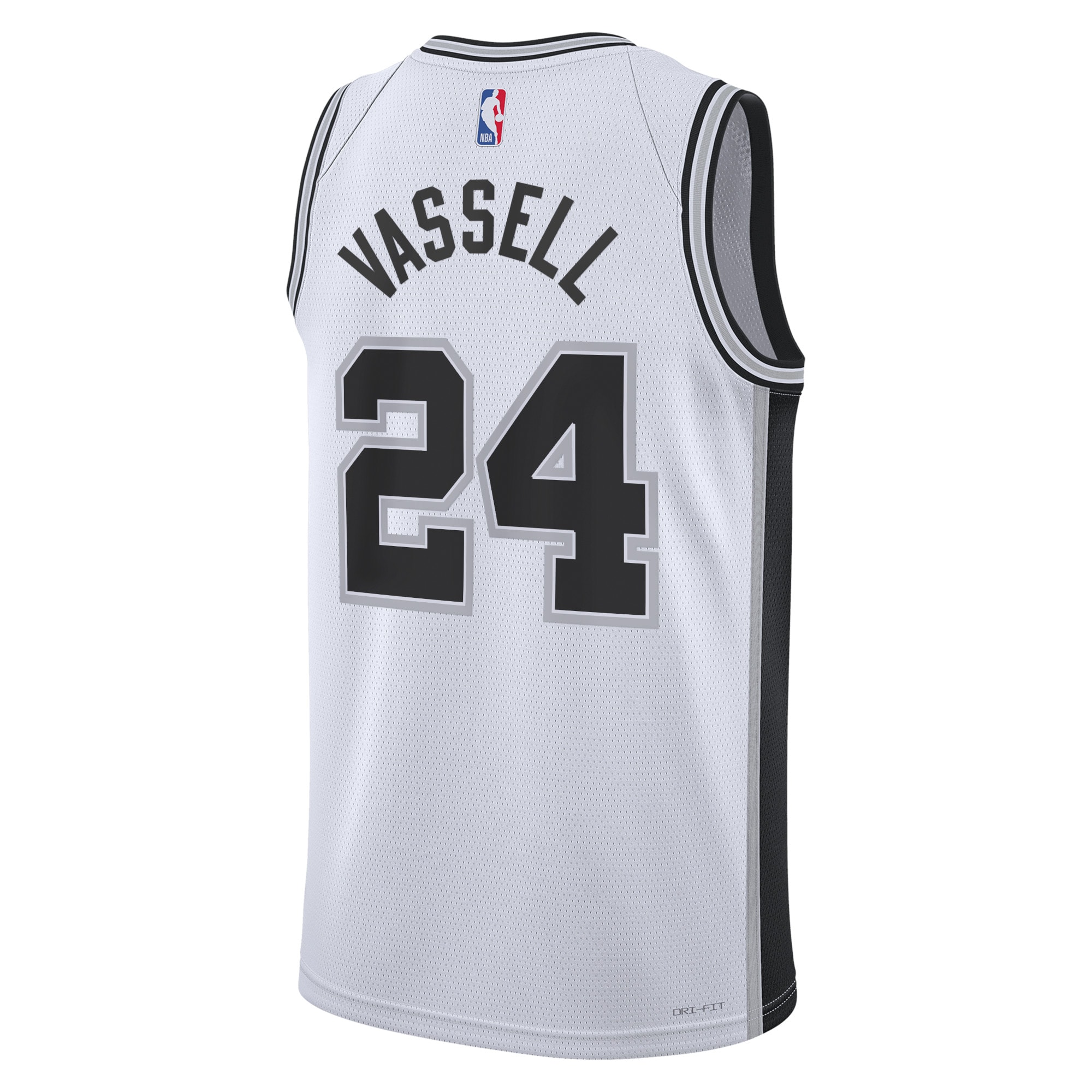 Alternative view of San Antonio Spurs Association Edition Swingman Jersey - White - Devin Vassell - Unisex - JS545 