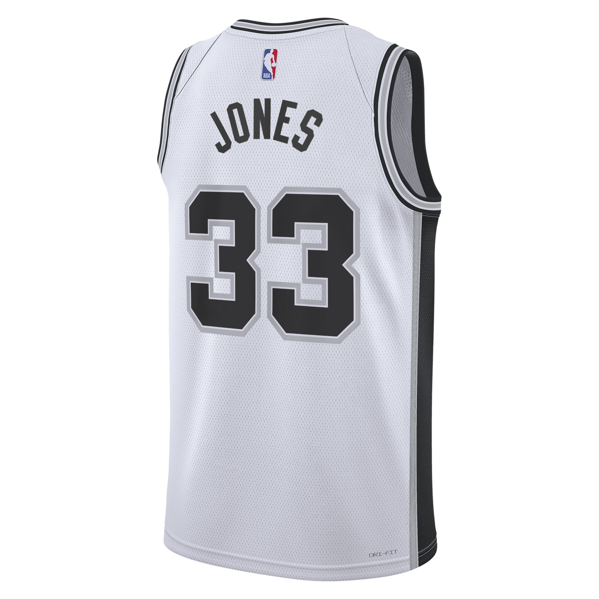 Alternative view of San Antonio Spurs Association Edition Swingman Jersey - White - Tre Jones - Unisex - JS955 