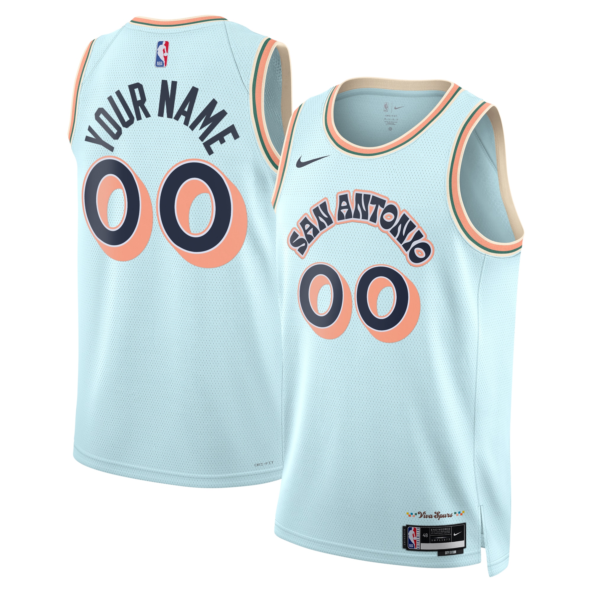 San Antonio Spurs City Edition Swingman Jersey 2024 - Custom - Unisex - JS112 