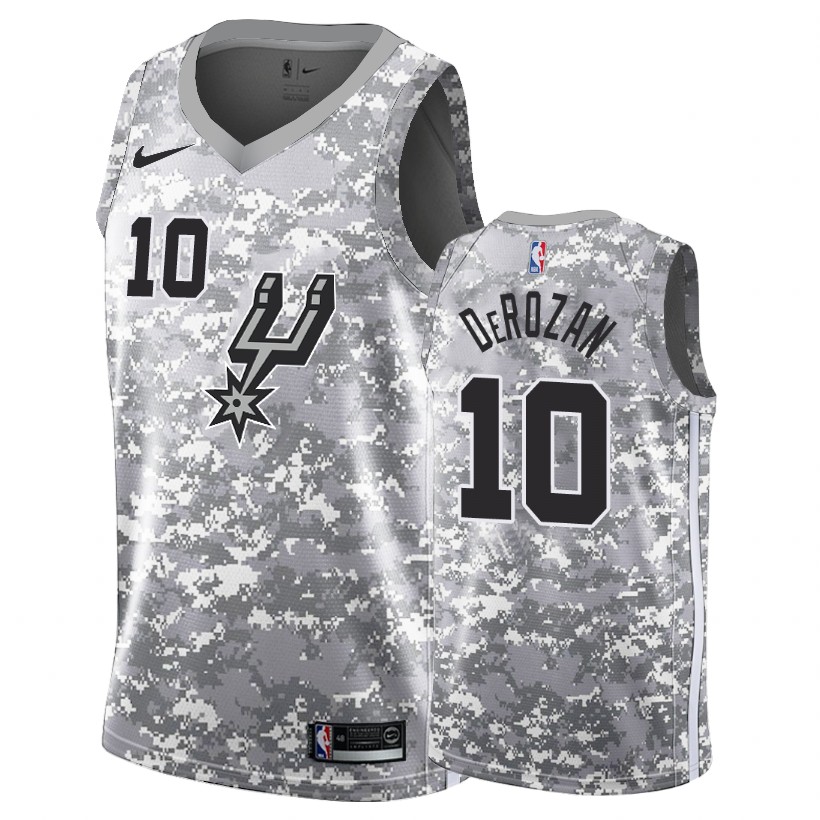 San Antonio Spurs Demar Derozan Camo Earned Edition Jersey