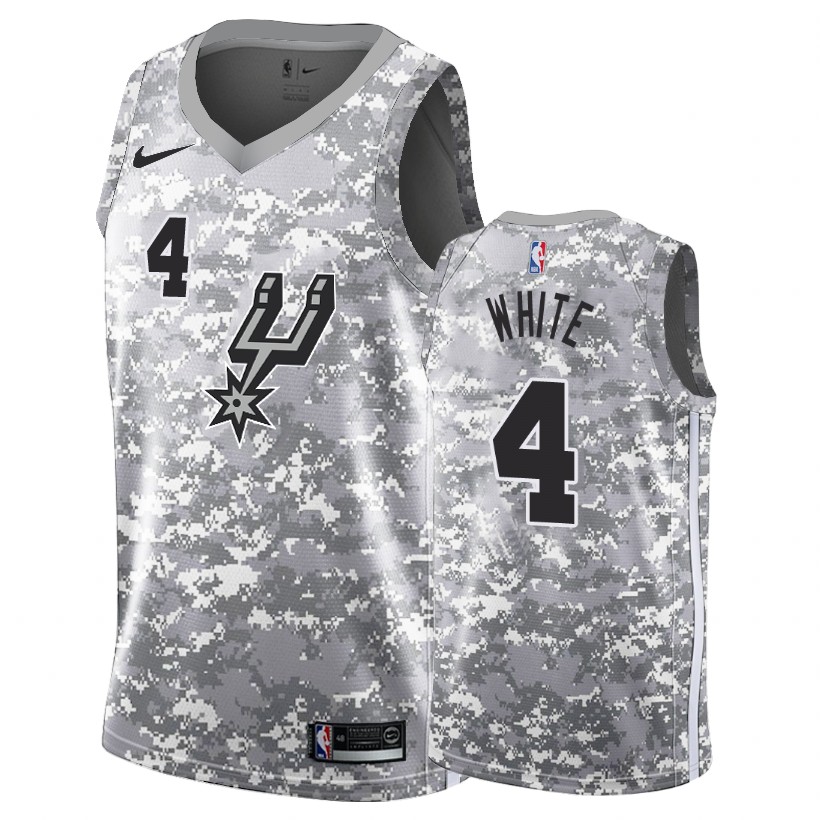 San Antonio Spurs Derrick White Camo Earned Edition Jersey
