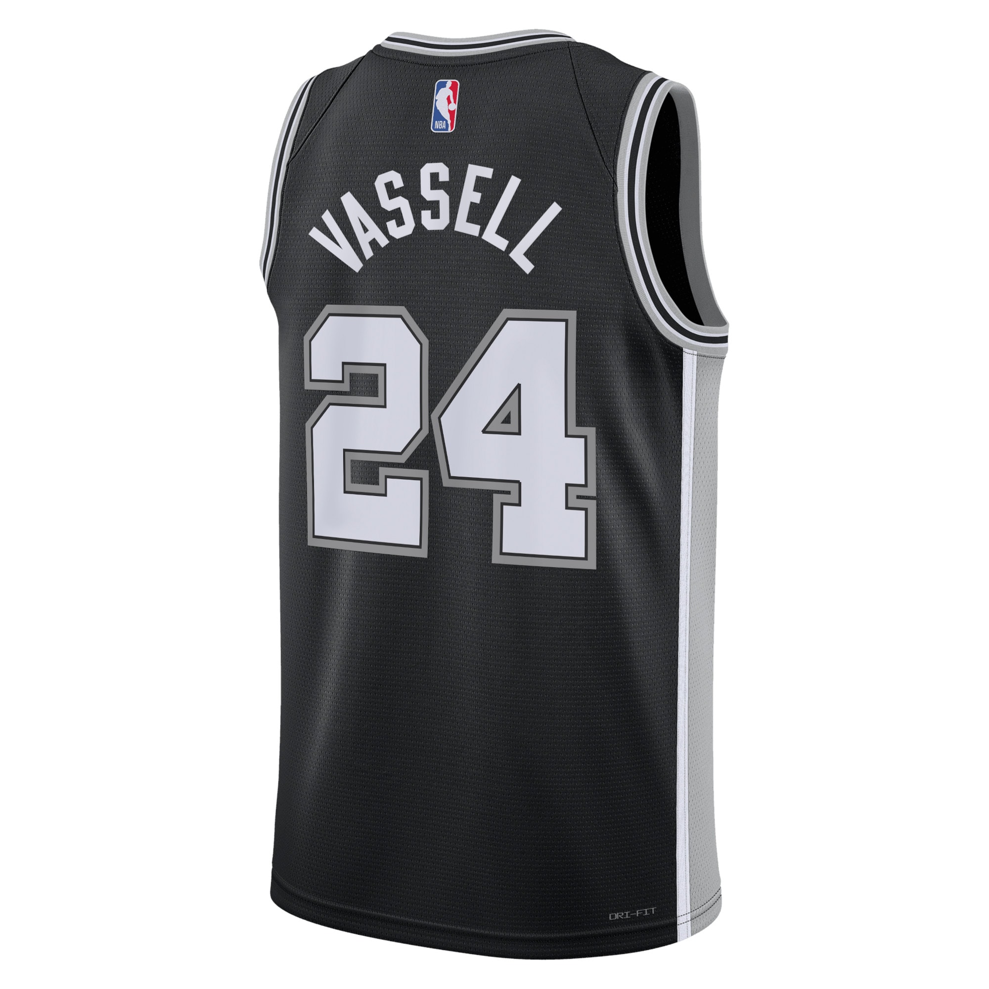 Alternative view of San Antonio Spurs Icon Edition Swingman Jersey - Black - Devin Vassell - Unisex - JS906 