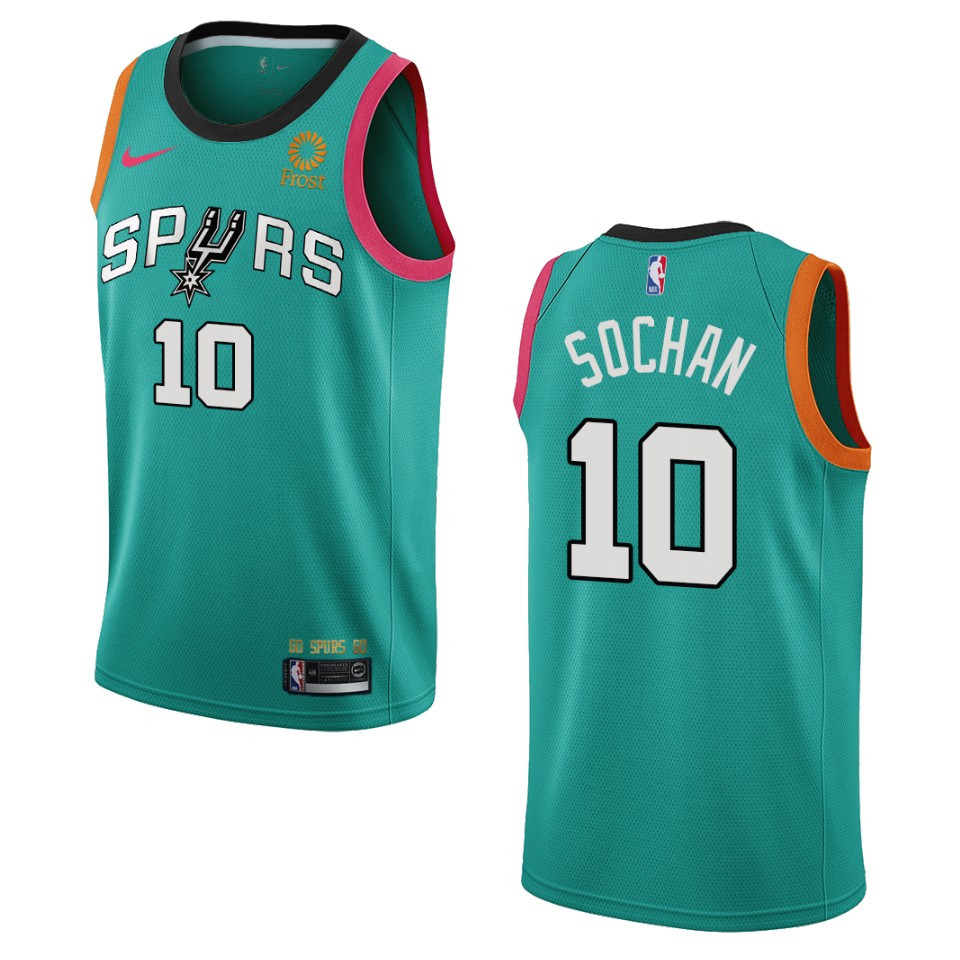 San Antonio Spurs Jeremy Sochan Teal City Edition 2022-23 Swingman Jersey