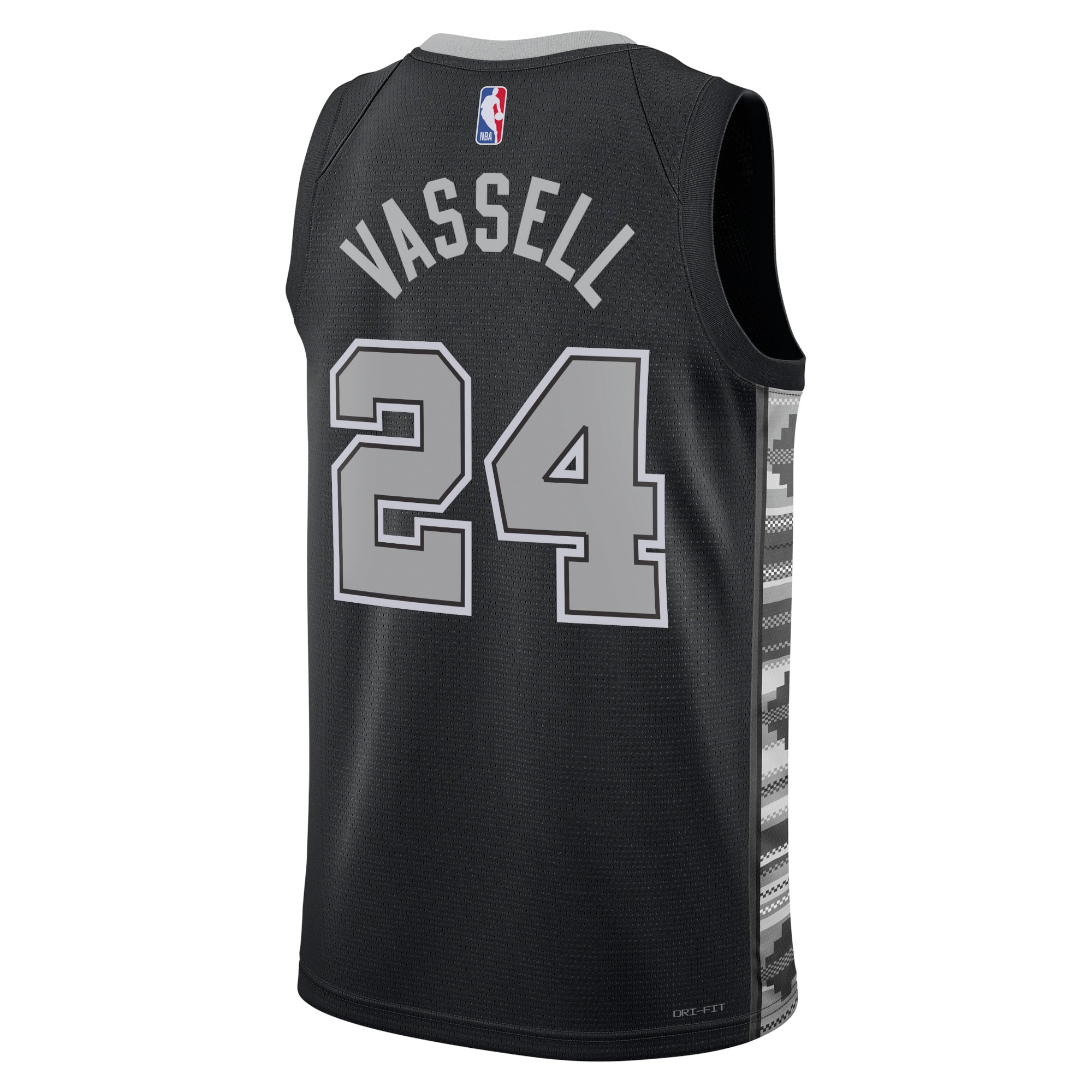 Alternative view of San Antonio Spurs Jordan Statement Edition Swingman Jersey - Black - Devin Vassell - Unisex - JS307 
