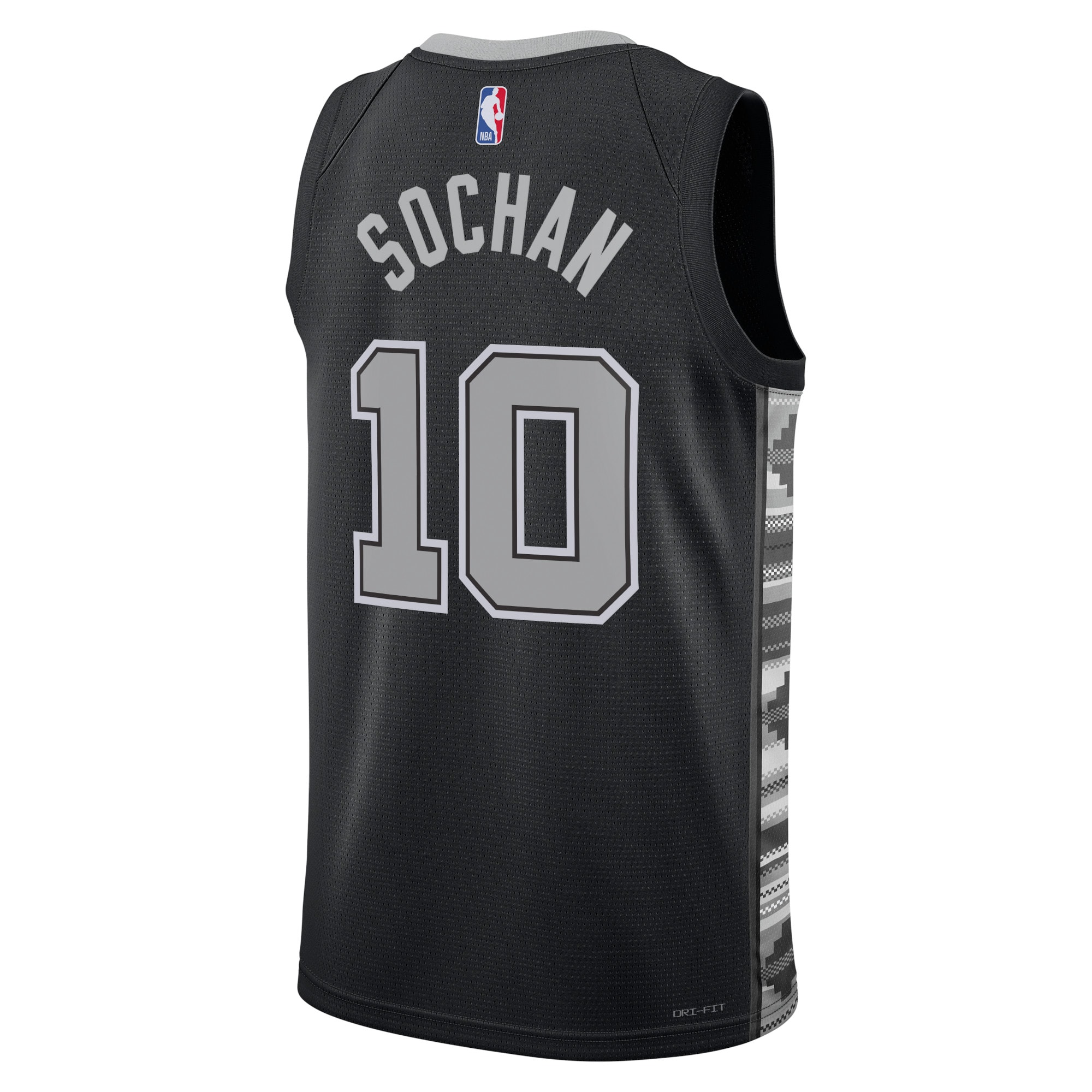 Alternative view of San Antonio Spurs Jordan Statement Edition Swingman Jersey - Black - Jeremy Sochan - Unisex - JS747 
