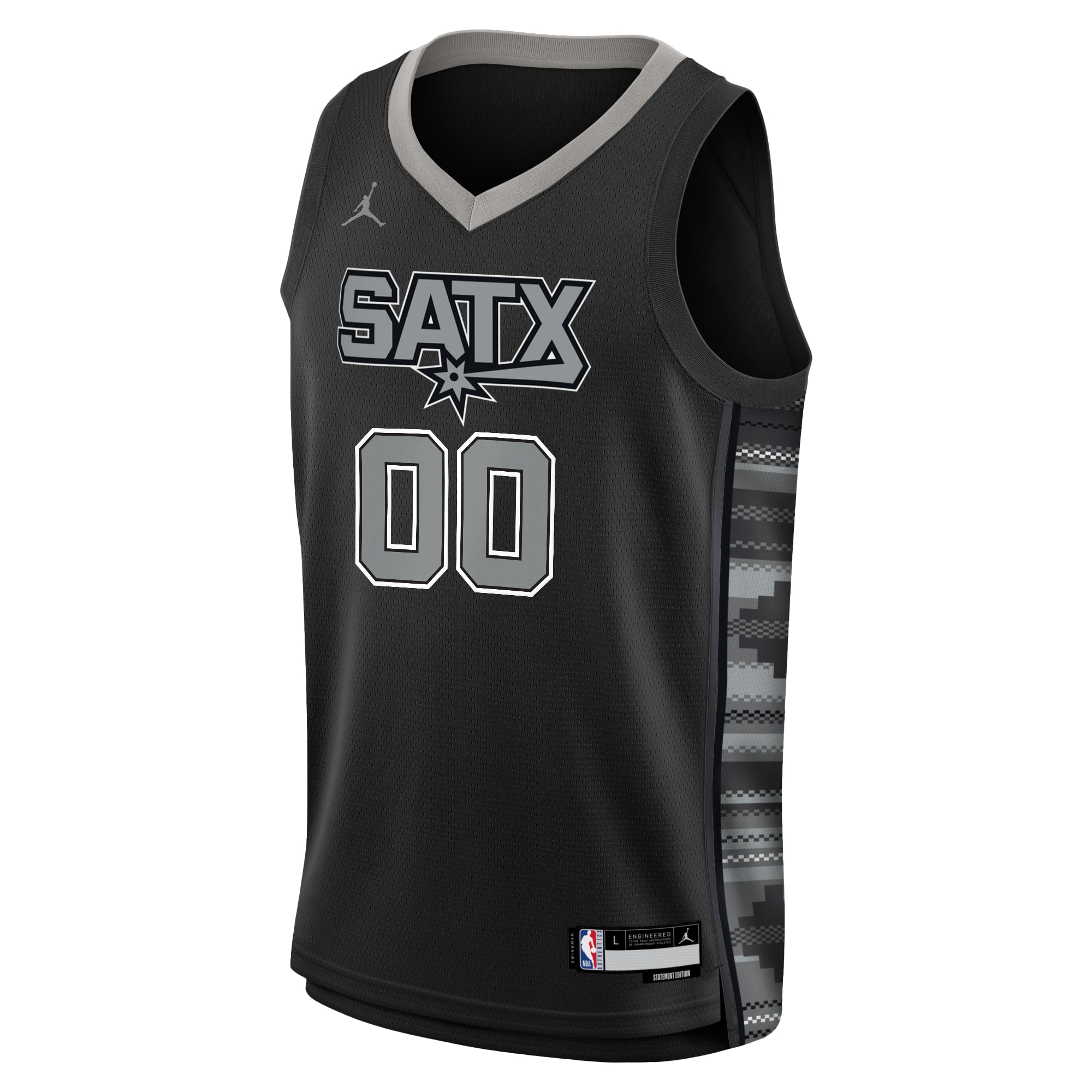 Alternative view of San Antonio Spurs Jordan Statement Edition Swingman Jersey - Custom - Youth - JS639 
