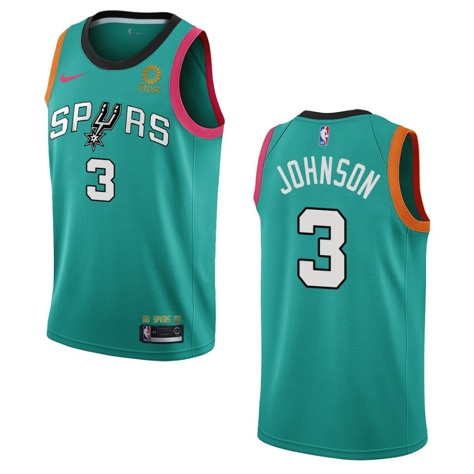 San Antonio Spurs Keldon Johnson Teal City Edition 2022-23 Swingman Jersey