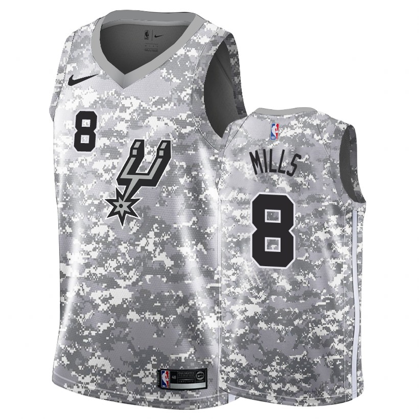 San Antonio Spurs Patty Mills Camo Earned Edition Jersey