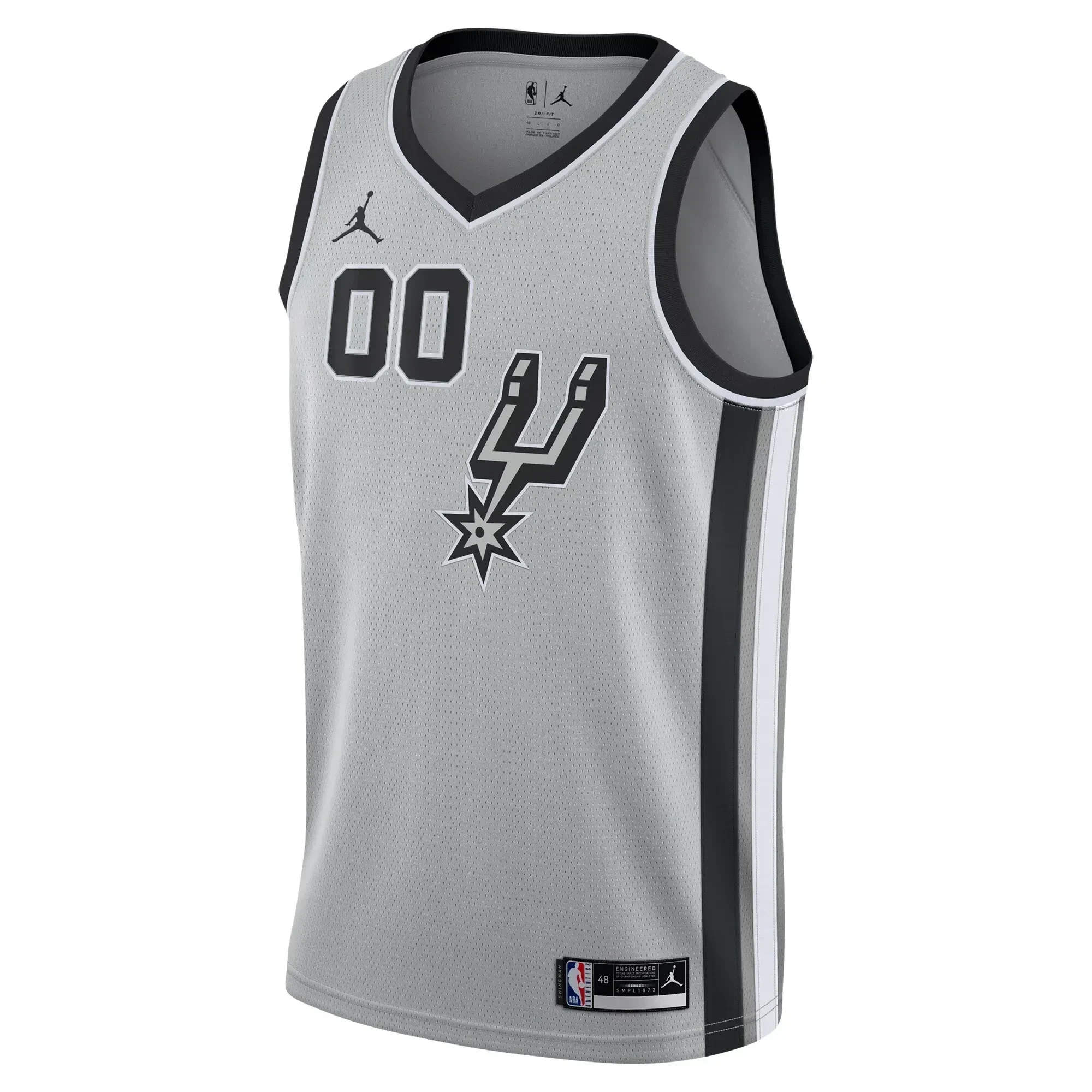 San Antonio Spurs Swingman Custom Jersey - Statement Edition - Silver - JS252 