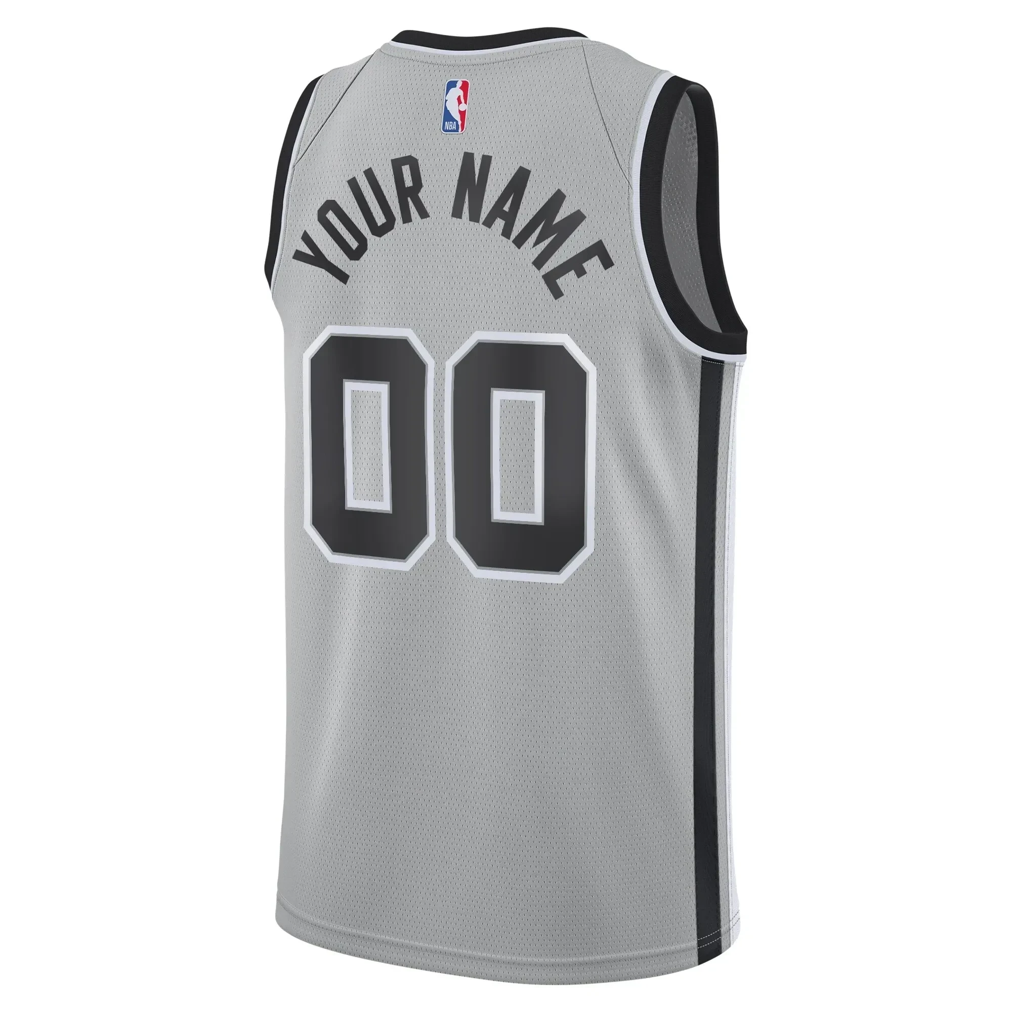 Alternative view of San Antonio Spurs Swingman Custom Jersey - Statement Edition - Silver - JS252 