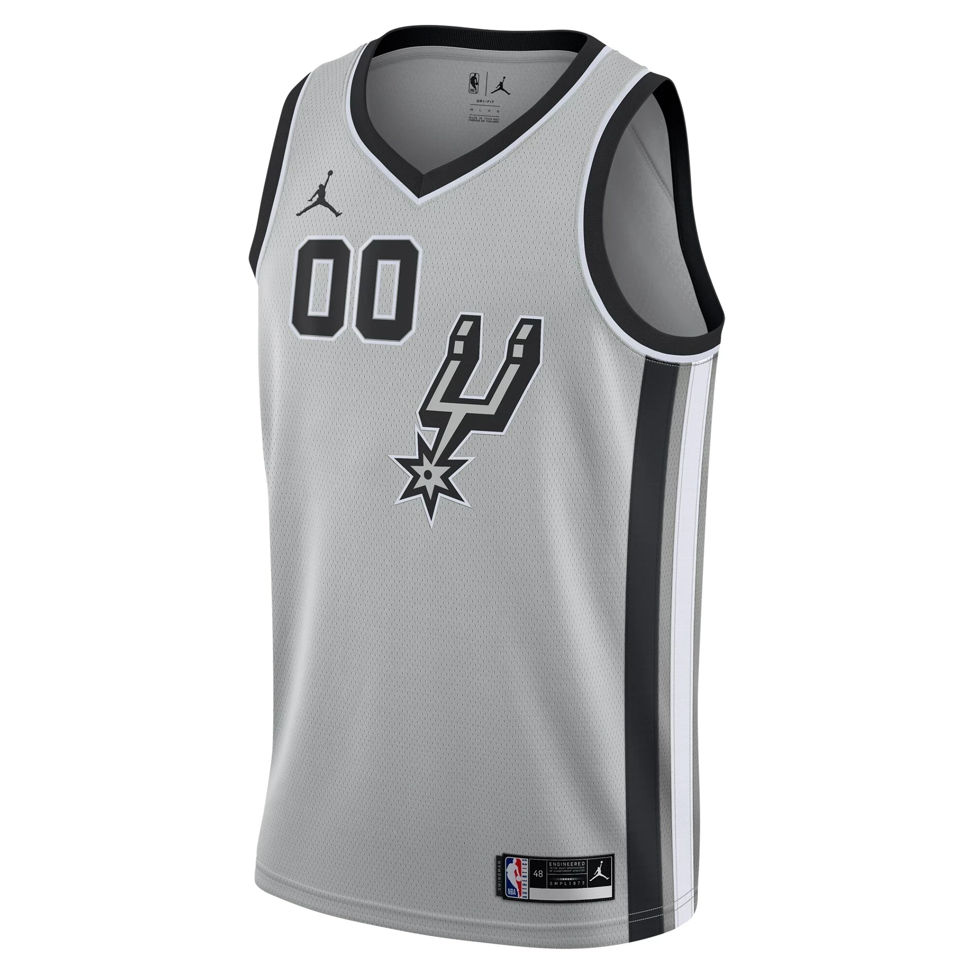 Alternative view of San Antonio Spurs Swingman Custom Jersey - Statement Edition - Silver - JS636 