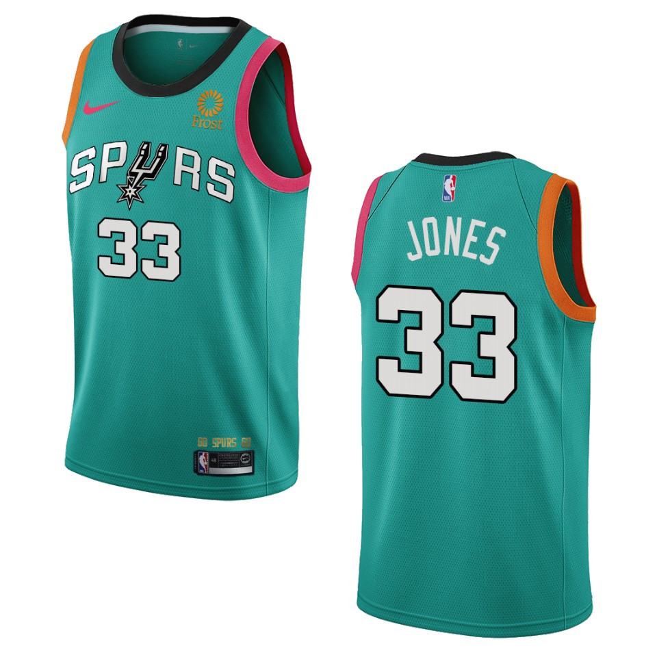 San Antonio Spurs Tre Jones Teal City Edition 2022-23 Swingman Jersey