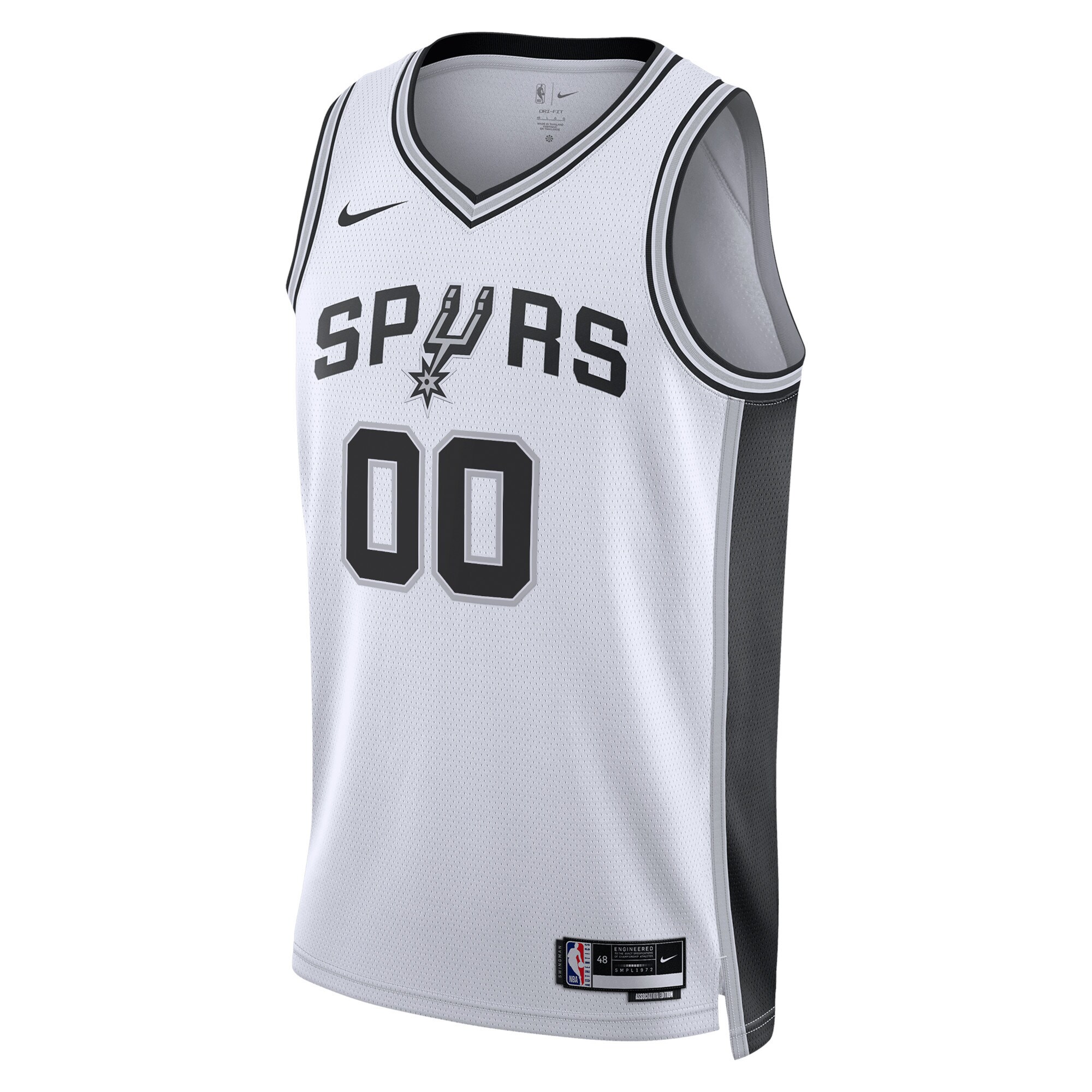 Alternative view of San Antonio Spurs Unisex Swingman Custom Jersey White - Association Edition