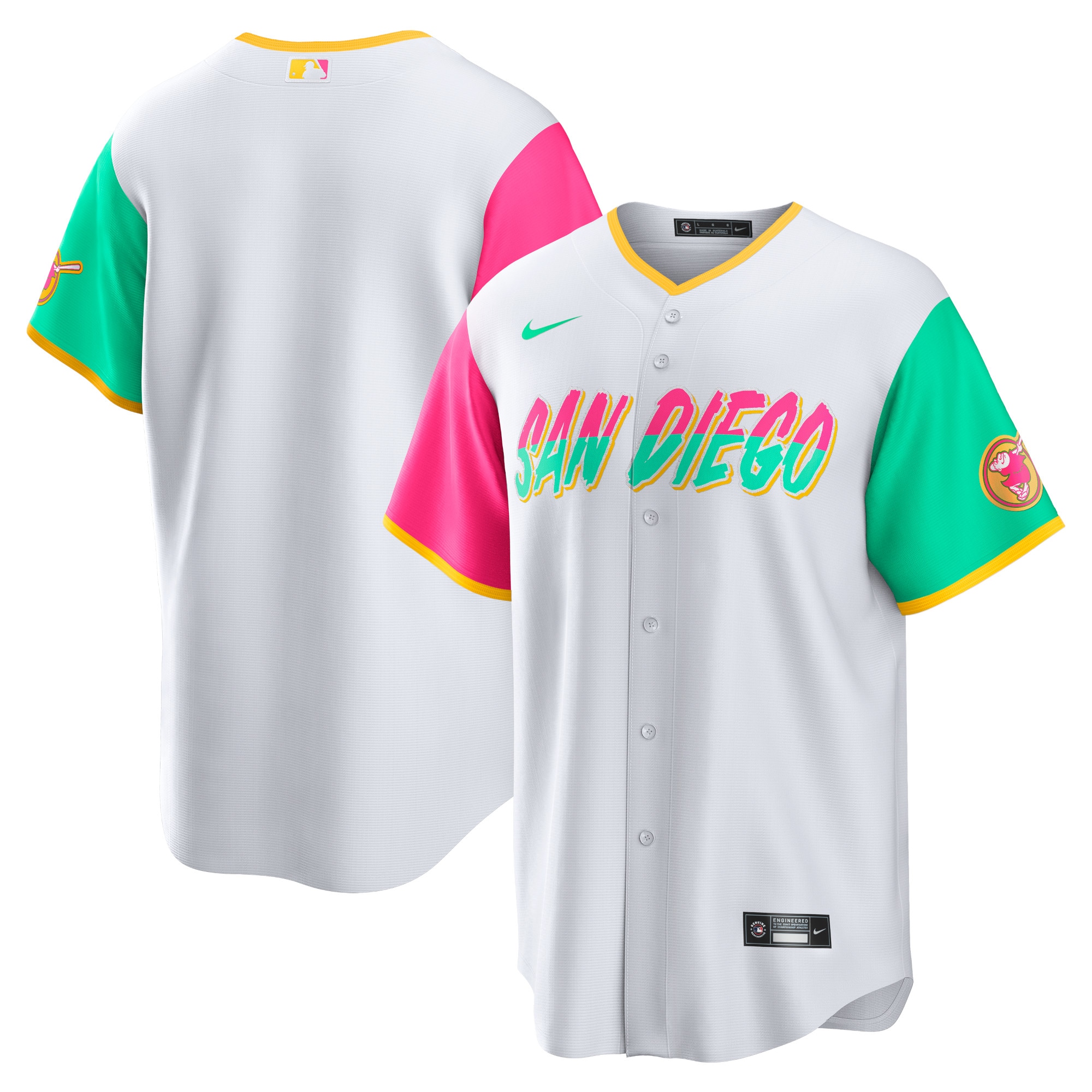 San Diego Padres 2022 City Connect Replica Team Jersey – White