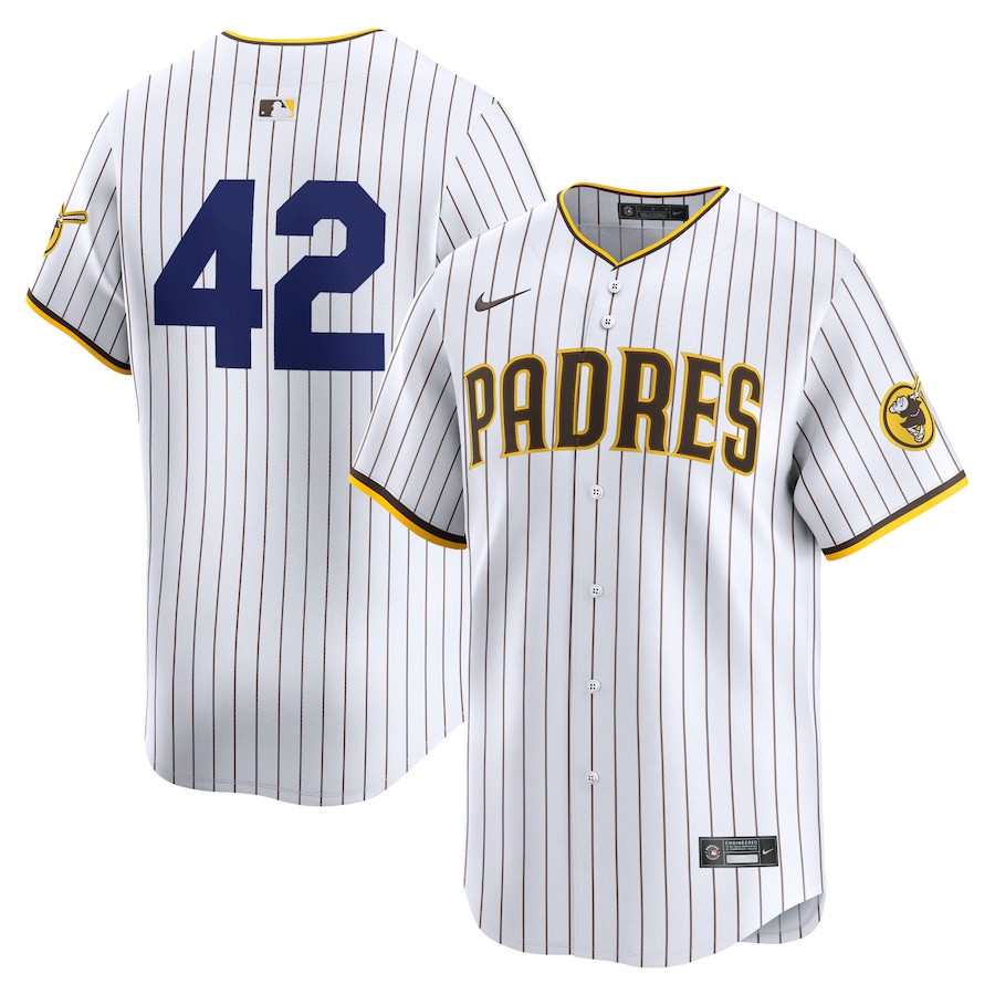 San Diego Padres 2024 Jackie Robinson Day Home Men Limited Jersey - White 