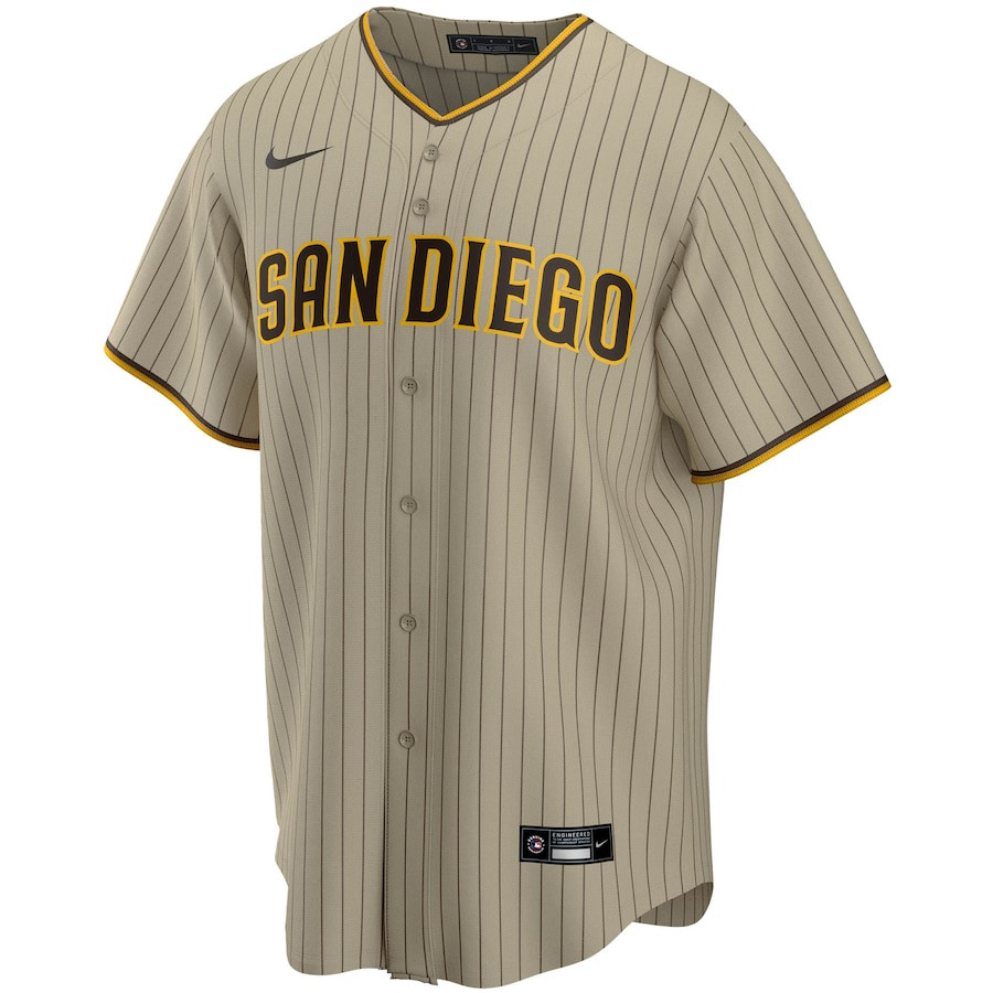 Alternative view of San Diego Padres Alternate Men Jersey - Tan 