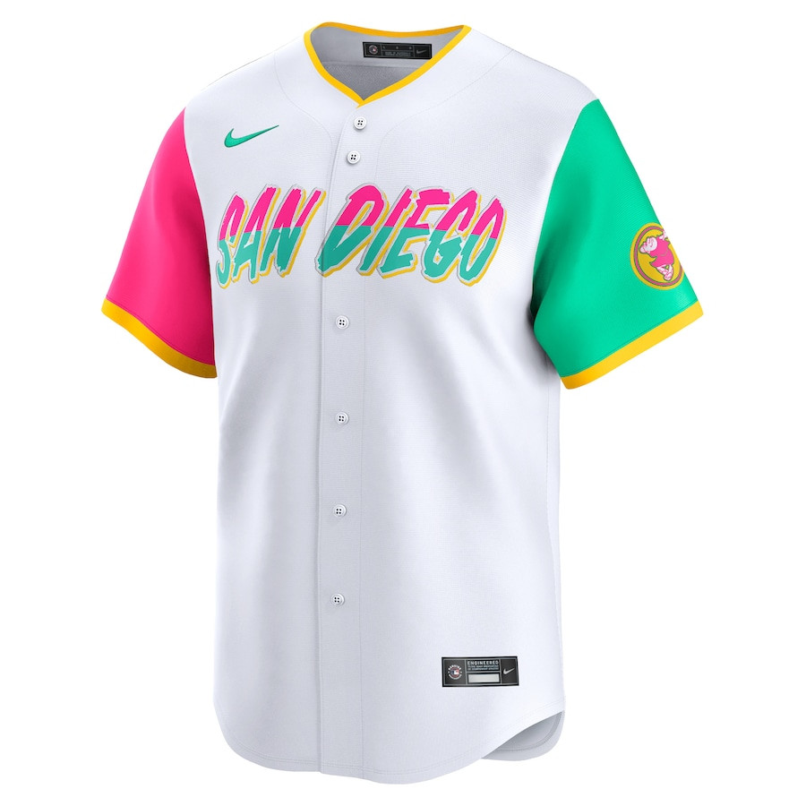 Alternative view of San Diego Padres City Connect Limited Men Jersey - White 