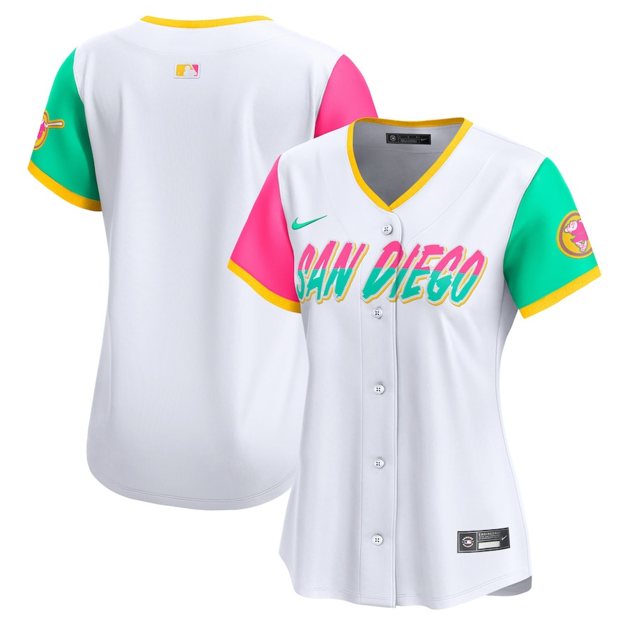 San Diego Padres City Connect Limited Women Jersey - White 