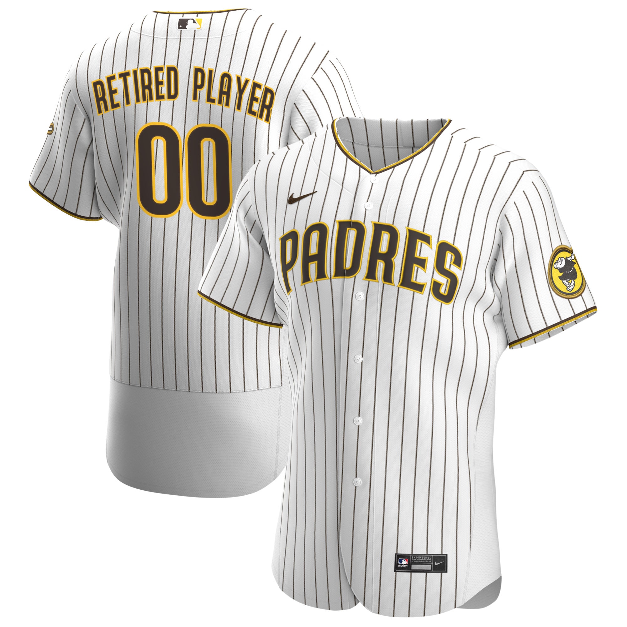 San Diego Padres Home Pick-a-player Retired Roster Authentic Jersey - White