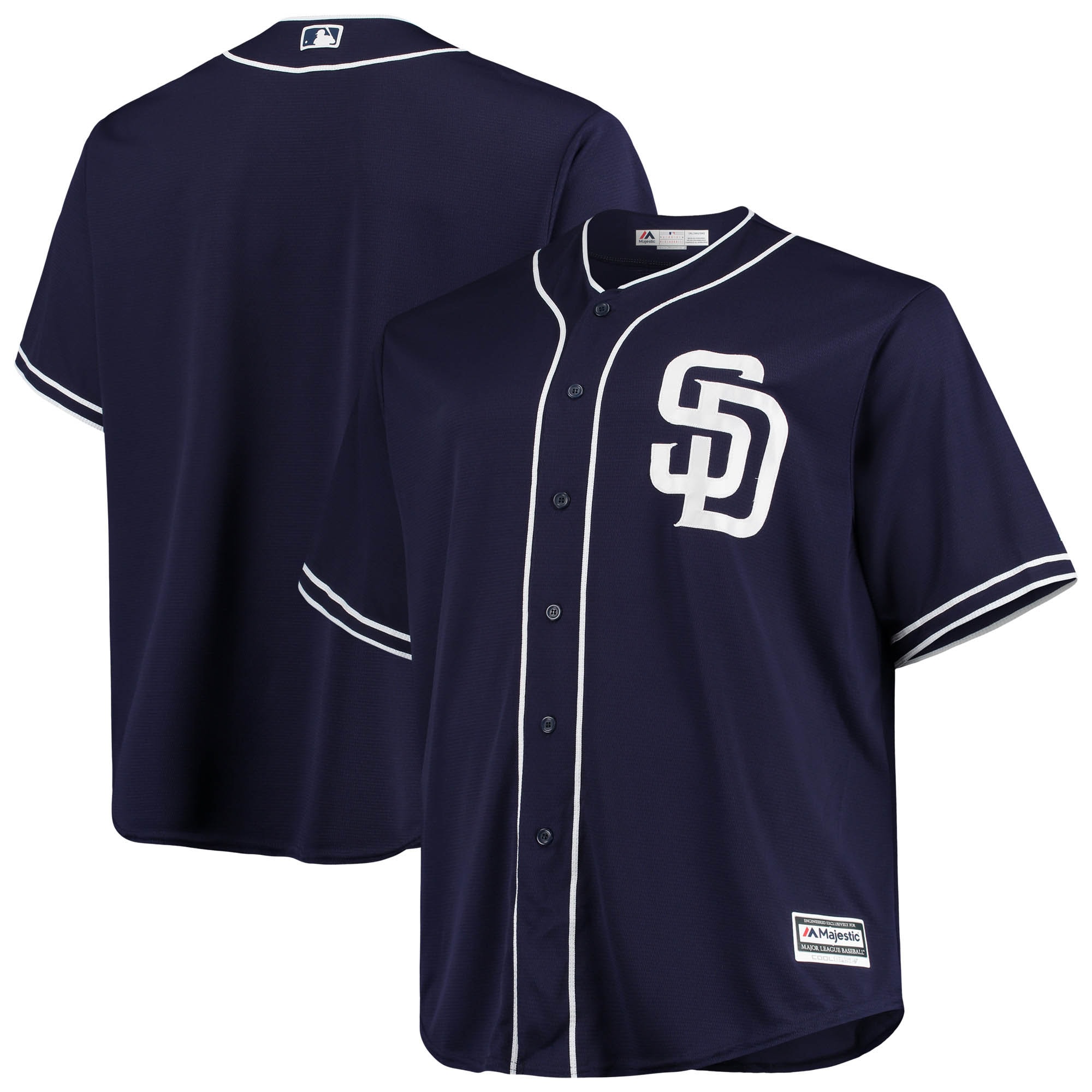 San Diego Padres Majestic Alternate Official Cool Base Jersey - Navy