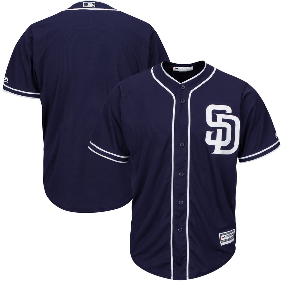 San Diego Padres Majestic Big And Tall Alternate Cool Base Replica Team Jersey - Navy