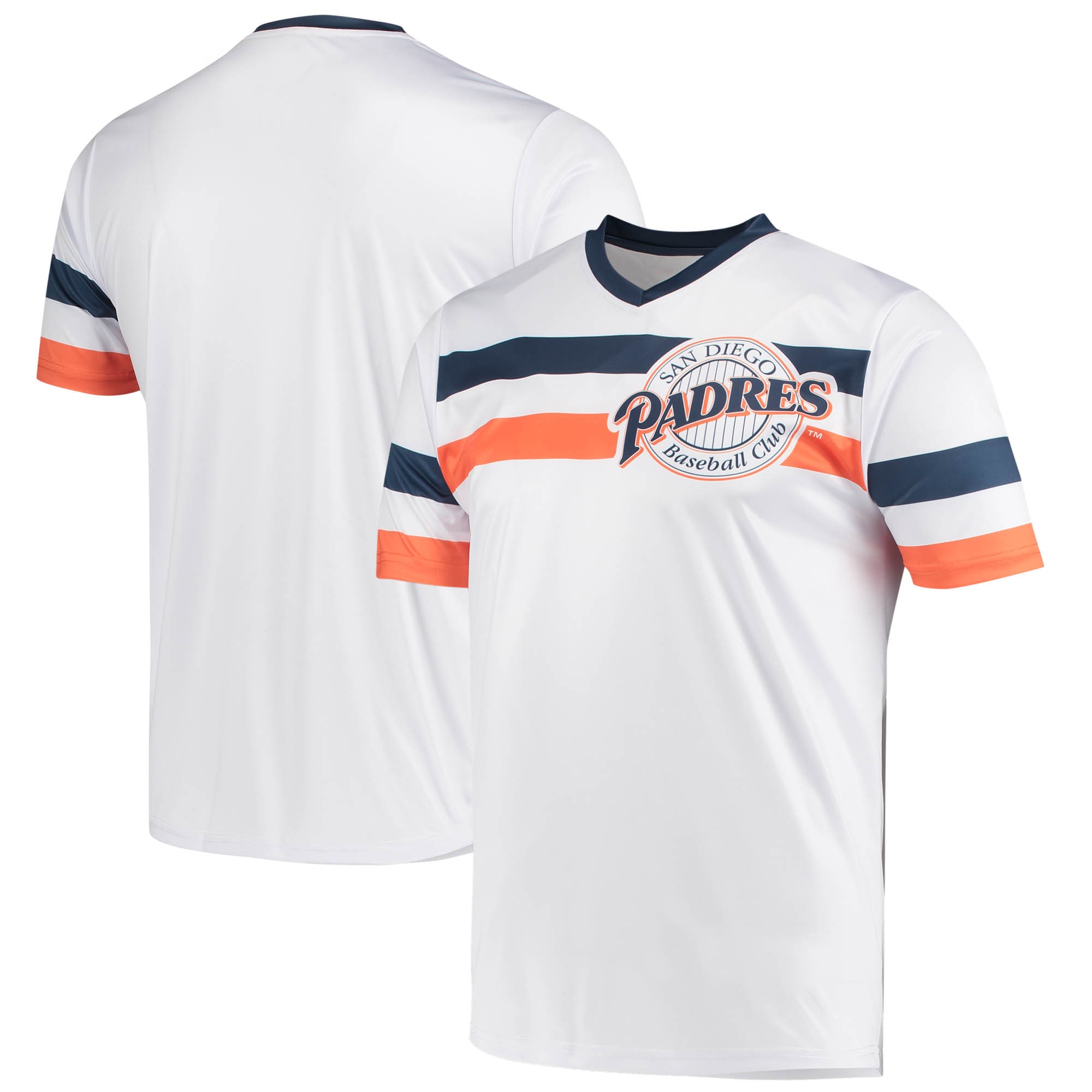 San Diego Padres Stitches Cooperstown Collection V-neck Jersey - White