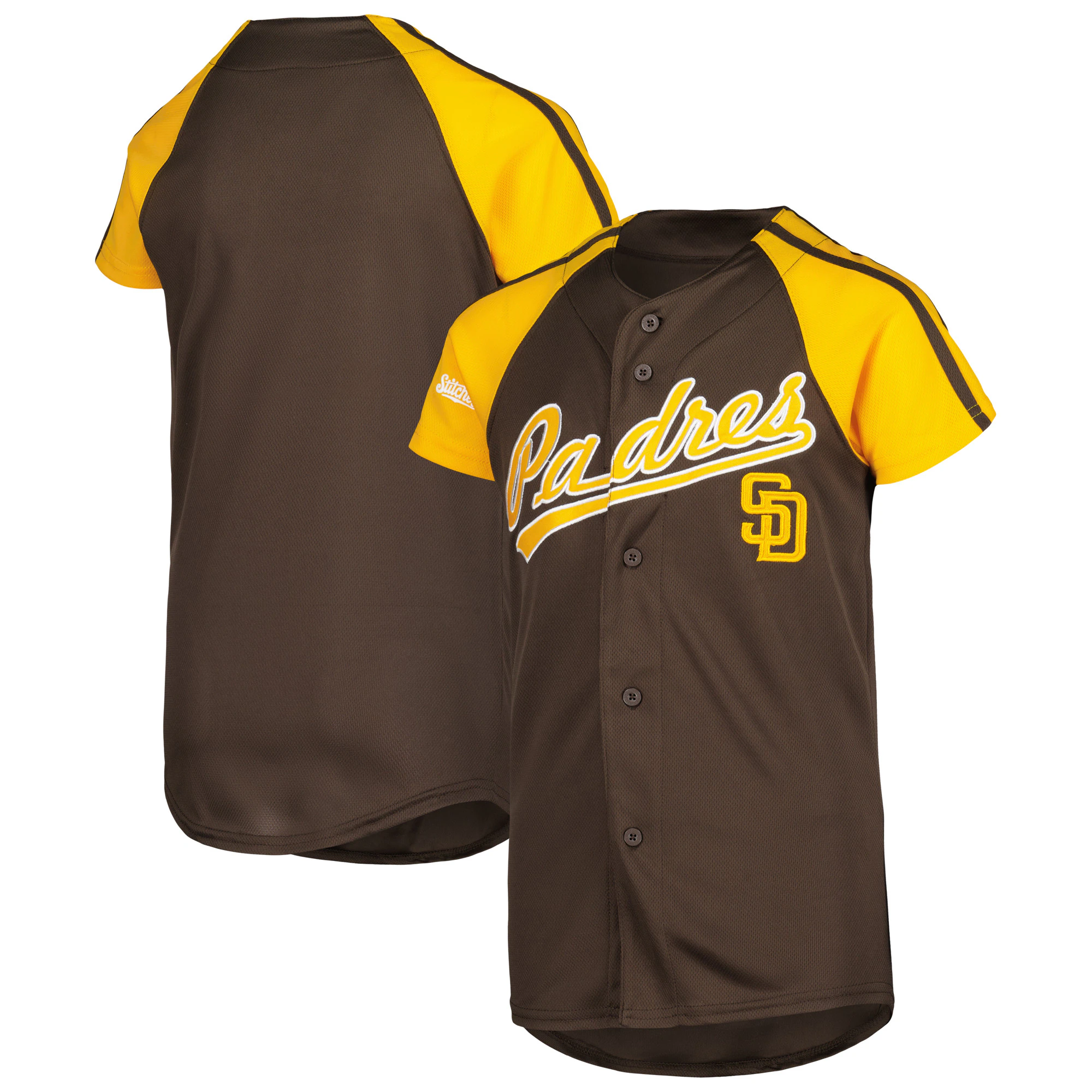 San Diego Padres Stitches Youth Team Jersey - Brown/gold