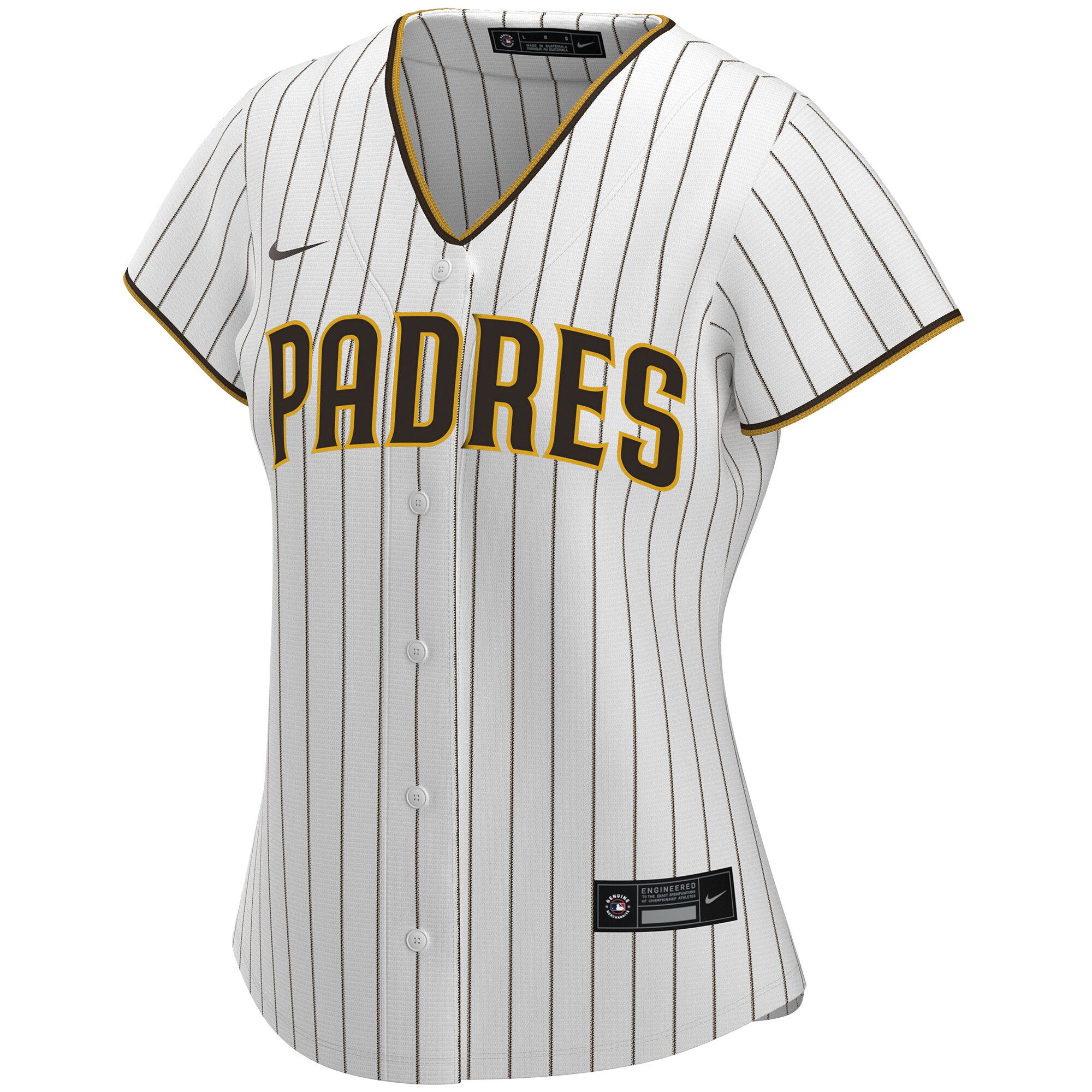 Alternative view of San Diego Padres Women's Home Replica Custom Jersey - White