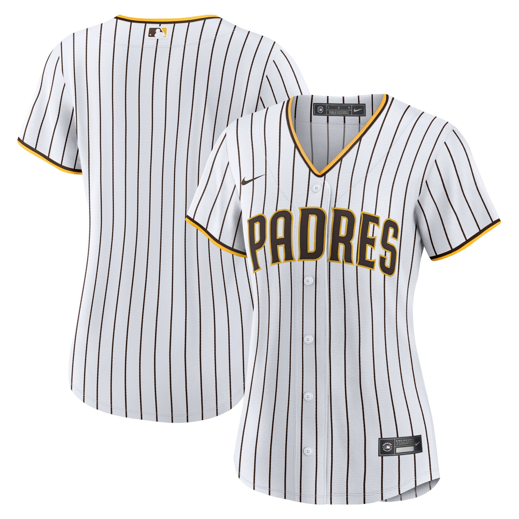 San Diego Padres Women’s Home Replica Team Jersey – White