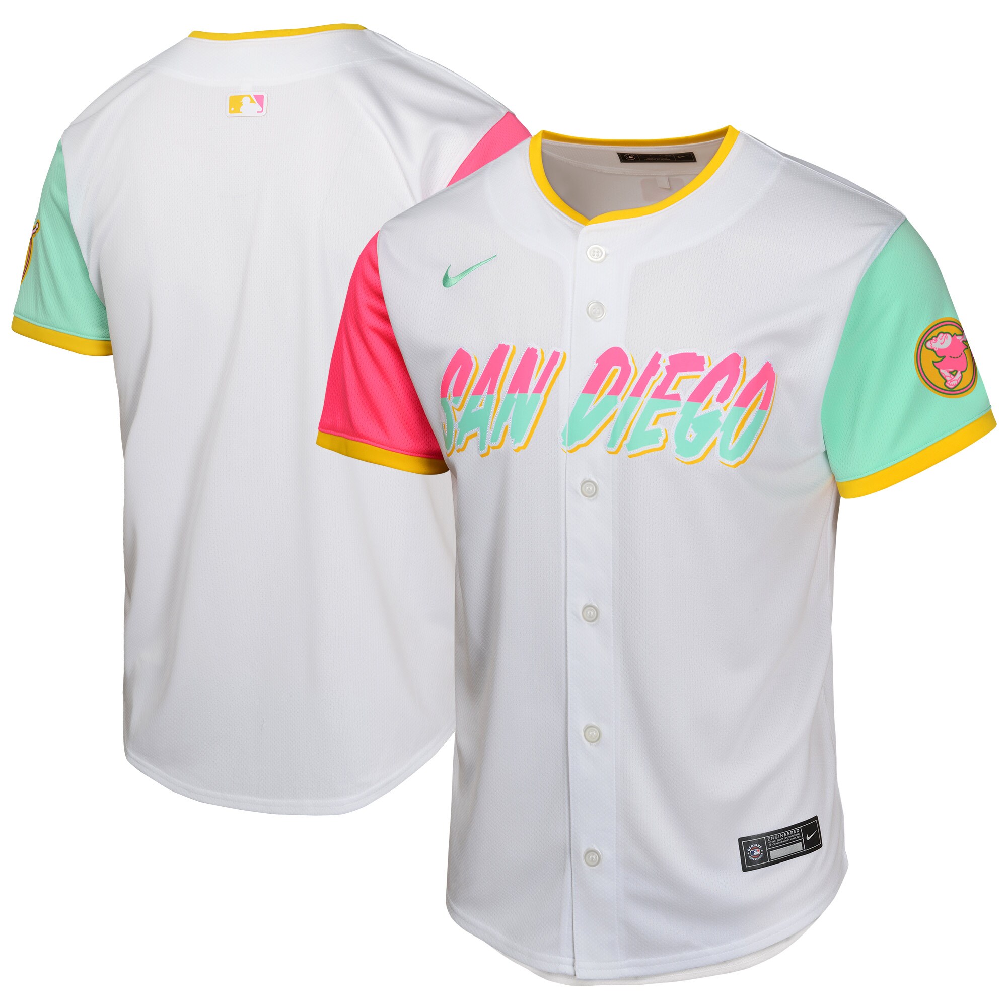 San Diego Padres Youth City Connect Limited Jersey - White