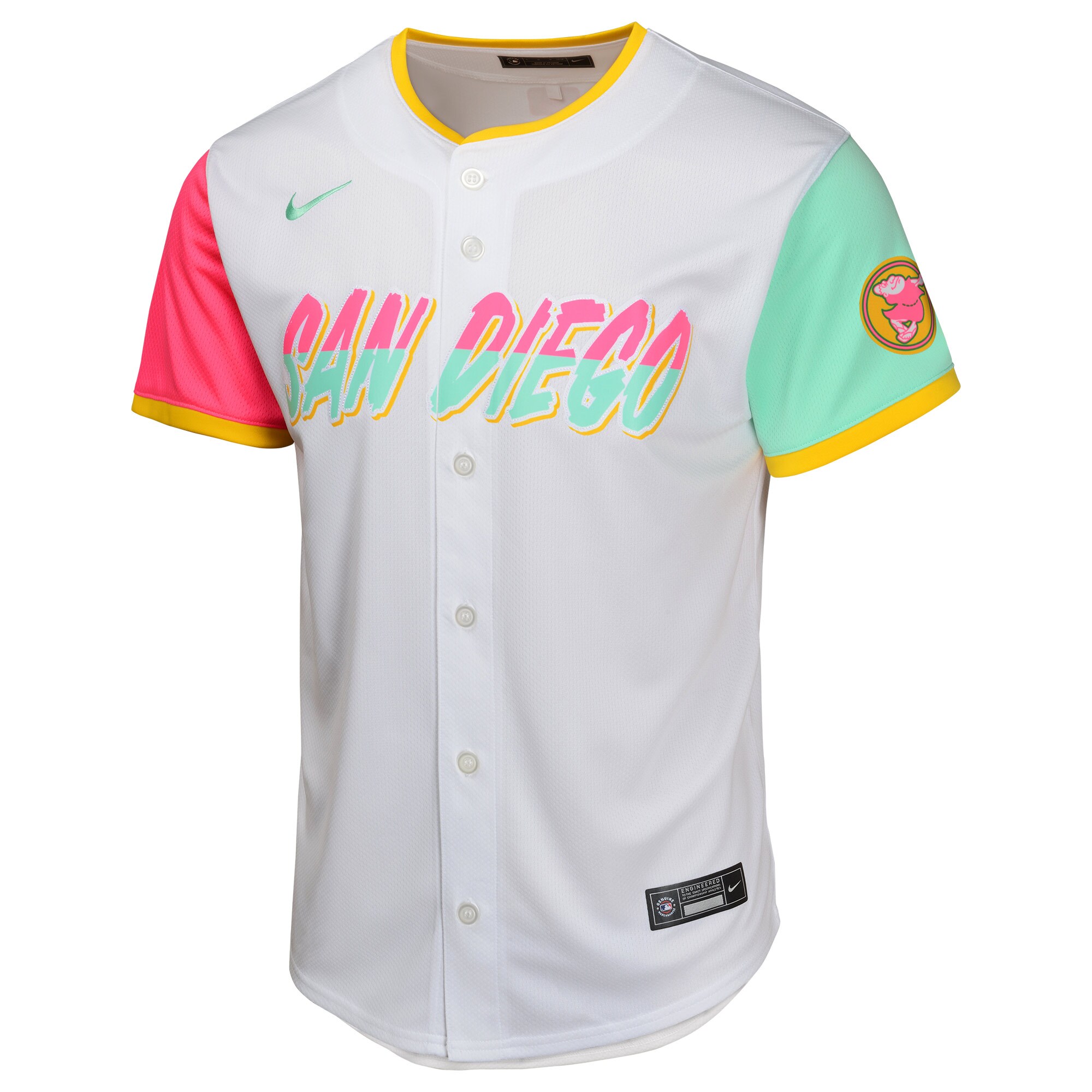 Alternative view of San Diego Padres Youth City Connect Limited Jersey - White