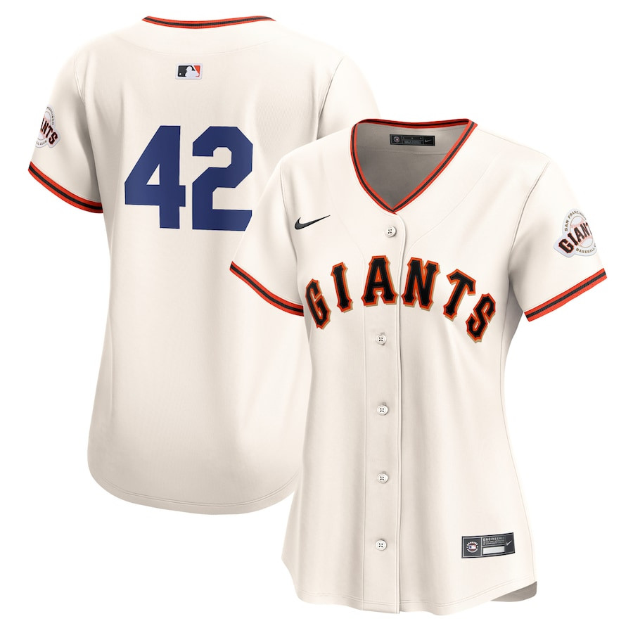 San Francisco Giants 2024 Jackie Robinson Day Home Limited Women Jersey - Cream 
