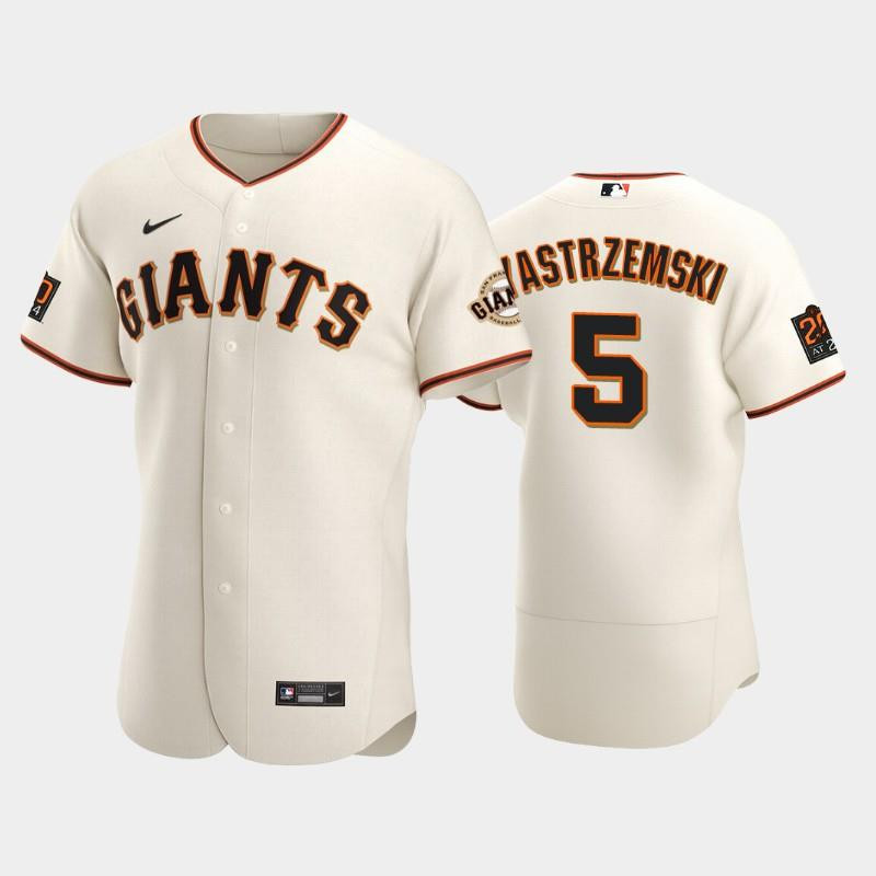 San Francisco Giants 5 Mike Yastrzemski Cream Home Jersey Jersey 