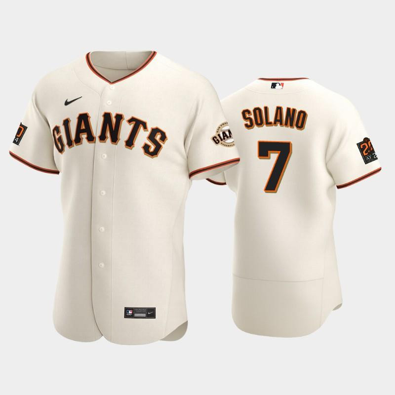 San Francisco Giants 7 Donovan Solano Cream Home Jersey Jersey 