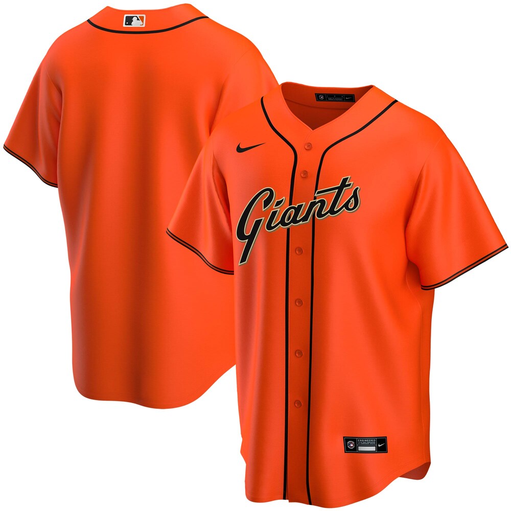 San Francisco Giants Alternate 2020 Team Jersey - Orange Color
