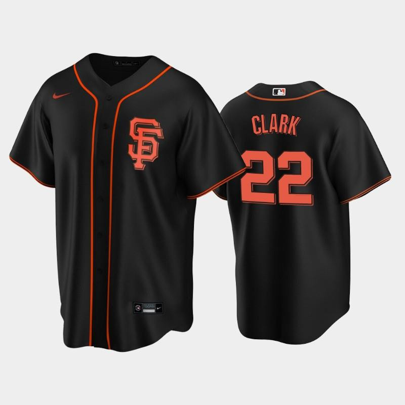 San Francisco Giants Black Alternate 22 Will Clark Jersey Jersey 