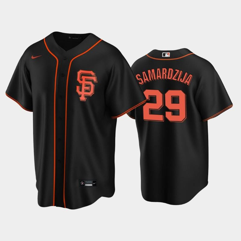 San Francisco Giants Black Alternate 29 Jeff Samardzija Jersey Jersey 