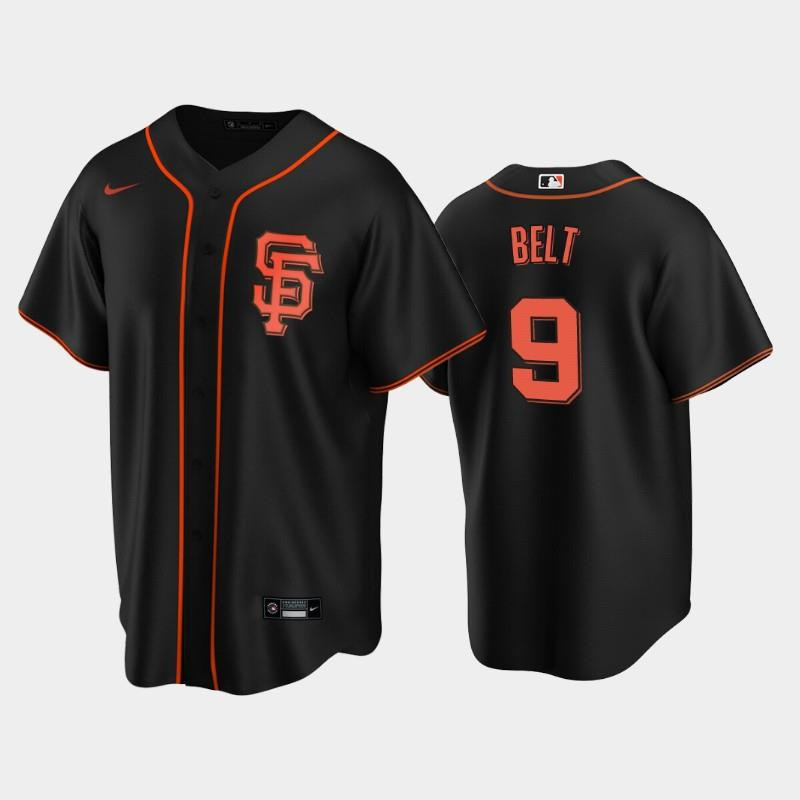 San Francisco Giants Black Alternate 9 Brandon Belt Jersey Jersey 