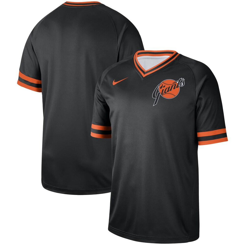 San Francisco Giants Cooperstown Collection Legend V-neck Jersey - Black