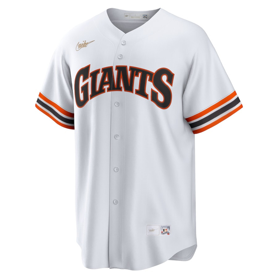 Alternative view of San Francisco Giants Cooperstown Collection Team Home Jersey - White 